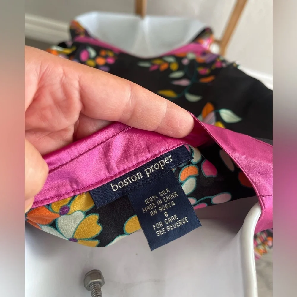 Boston Proper 100% silk kimono top - Picture 5 of 6